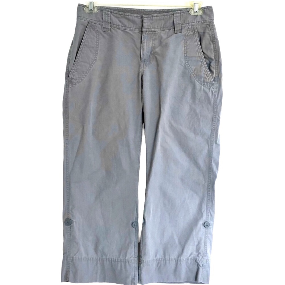 The North Face Women’s Mid-Rise Straight Cotton Hiking Capri Pants, Gray Size 6